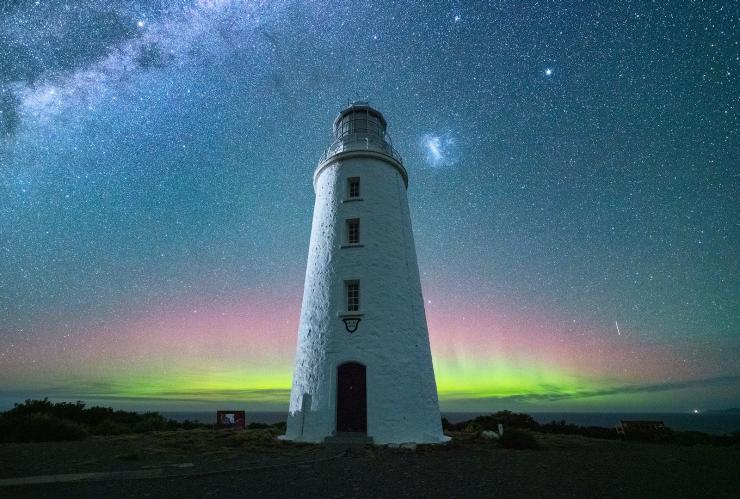 塔斯马尼亚州,布鲁尼角灯塔,南极光